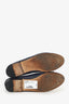 Pre-Loved Chanel™ Navy Caviar Cap Toe Ballet Flats Size 36.5