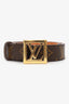 Louis Vuitton Monogram Pattern Square Buckle Belt Size 80