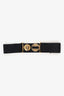 Gucci Black Elastic Fabric Hysteria Buckle Belt