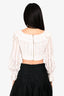 Zimmermann Cream Ruffled Crop Top Size 0