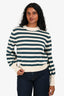Zimmermann Teal/Cream Striped Sweater Size 1