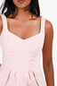 Cue Pink/White Sleeveless Midi Dress Size 6