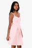 Cue Pink/White Sleeveless Midi Dress Size 6