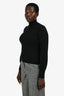 Zimmermann Black Merino Wool Mock Neck Sweater Size 3