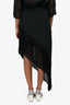 Zimmermann Black Asymmetrical Hem Fringe Skirt Size 1