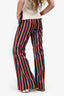 Zimmermann Black/Red Striped Wide Leg Pants Size 0