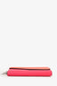 Christian Dior 2013 Orange/Pink Leather Bicolor Diorissimo Continental Wallet