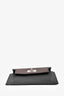 Hermès 2022 Black/Rouge H/Bleu Saphir Tricolour Epsom Leather Kelly Pocket Compact Wallet