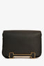 Hermès 2022 Black Chèvre Mysore Leather 'Geta' Crossbody Bag