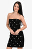 Versus by: Versace Black Silver Studded Mini Dress Size 42