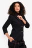 The Row Navy 3/4 Sleeve Single Breasted Blazer Size 2