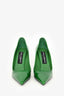 Dolce & Gabbana Green Metallic Pumps Size 38