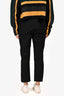 Christian Dior Black Cotton Twill Pants Size 4 US