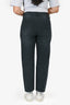 R13 Black Checkered Denim Cropped Boyfriend Jeans Size 25