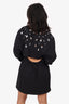 Christopher Kane Black Crystal Embellished Mini Dress Size L