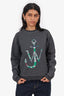 JW Anderson Grey Jacquard Embroidered Logo Sweatshirt Size L Mens