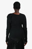 Issey Miyake Pleats Please Black Long Sleeve Tunic Size 2