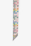 Hermès Blue/Pink Silk Woven Printed Twilly
