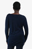 Black Goat Navy Cashmere Long Cardigan Size L