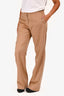 Max Mara Beige Wool Wide Leg Pants Size 40