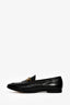 Gucci Black Leather Jordaan Horsebit Loafers Size 37.5