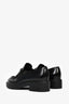 Prada Black Brushed Leather Loafers Size 37.5