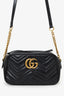 Gucci Black Small Marmont Matelasse Camera Bag