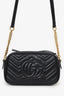 Gucci Black Small Marmont Matelasse Camera Bag