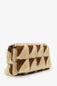 Saint Laurent Brown/Beige Shearling Suede Patchwork Medium Jamie Bag