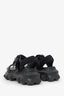 Valentino Black Leather/Rubber Chunky Rockstud Sandals Size 38