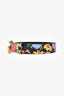 Gucci Black Floral Leather 1.5" GG Marmont Belt Size 80