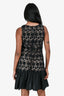 Red Valentino Black Lace Mini Dress Size 38 IT