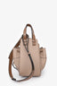 Loewe 2019 Brown Leather Small Hammock Bag with Strap