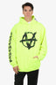 Vetements Green Anarchy Symbol Oversized Hoodie Size XS