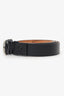 Salvatore Ferragamo Black Leather Gancini Buckle Size 38