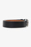 Salvatore Ferragamo Black Leather Gancini Buckle Size 38