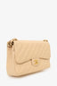 Pre-Loved Chanel™ 2010-11 Beige Caviar Leather Jumbo Classic Double Flap Bag