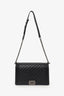 Pre-Loved Chanel™ 2017-18 Black Quilted Lambskin Medium Boy Bag