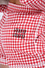 Miu Miu 2021 Red/White Ginham Cropped Sweatshirt Size XS + Shorts Size 38 Set