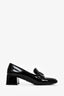Prada Black Patent Leather Loafer Pumps Size 39