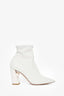 Nicholas Kirkwood Cream Leather Pearl Booties Size 39