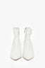 Nicholas Kirkwood Cream Leather Pearl Booties Size 39