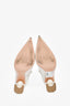 Nicholas Kirkwood Cream Leather Pearl Booties Size 39