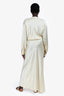 Christopher Esber Silk Cream Cutout Maxi Dress Size 10