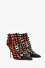 Valentino Black Patent Leather Gold Rockstud Cage Heels Size 39