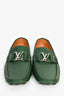 Louis Vuitton Green Leather 'Hockenheim Mocassin' Loafers Size 8.5 Mens