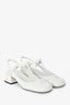 Miu Miu White Leather Mary Jane Flats Size 35