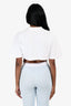 Alaïa White Mock Neck Cropped Top Size XS