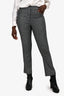 Acne Studio Grey High Waisted Slim Fit Pants Size 38