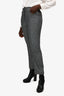 Acne Studio Grey High Waisted Slim Fit Pants Size 38